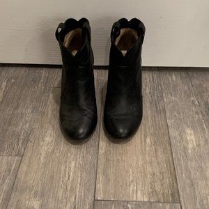 Heeled Black Boots (Womens 7.5)